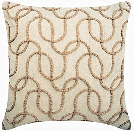 Amazon Com The Homecentric Decorative Ecru Designer Toss Pillow