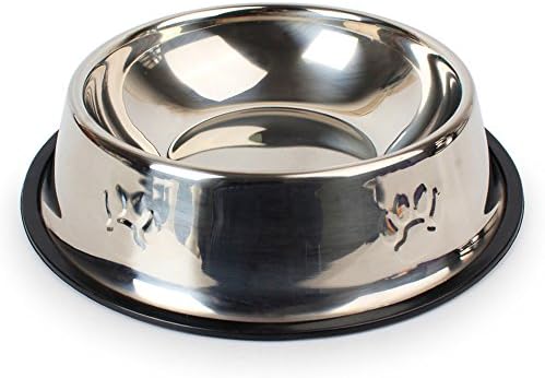 Dog Bowl Stainless Steel With Rubber Base that Bowls Wont Slip Perfect for Middle Large Size Dogs Dog Food Bowl Water Bowl