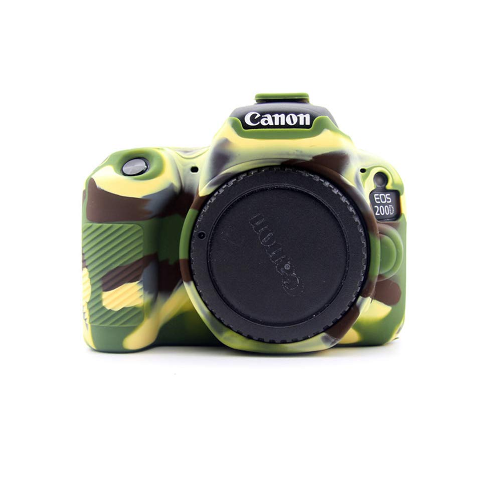 kinokoo Silicone Cover for Canon EOS 200D/Rebel SL2 Protective Case (camouflage)