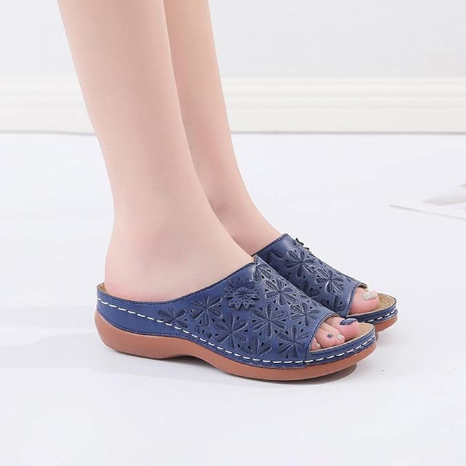 ypyrhh Womens Soft Summer House Slippers,Wedge with Women's Sandals