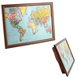 The Leonardo Collection LP27812 World Traveler Map of the TV Dinner Lap Tray, Multicolor