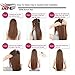 100% Remy Clip in Human Hair Extensions #1 Jet Black 16-22inch Natural Hair Grade 7A Quality 3/4 Full Head 1 Piece 5 Clips Long Thick Soft Silky Straight for Women Beauty 20