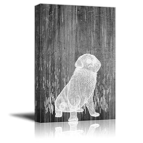Canvas Wall Art Black and White Abstract Pictures Home Wall Decorations for Bedroom Living Room Paintings Canvas Prints Framed - 12x18 inches