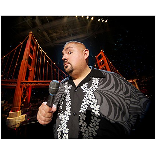 Gabriel Iglesias 8 inch by 10 inch PHOTOGRAPH The Fluffy Movie: Unity Through Laughter (2014) from Waist Up Grey Shirt Sideways Look kn