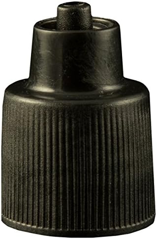 Jensen Global JGC-15415BK-10 Black 0.5 oz Luer Lock Bottle Cap Bag of 10