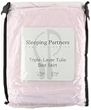 Tadpoles ADRFTL004 Triple Layer Full Bed Skirt, Pink, Full