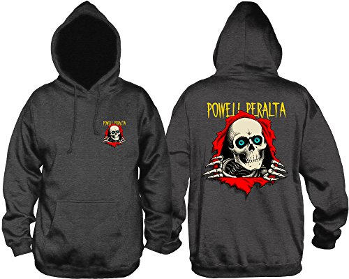 Powell-Peralta Ripper Medium Weight Hoodie, Charcoal, X-Larg