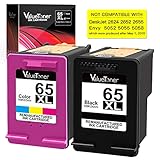 Valuetoner Remanufactured Ink Cartridges for HP 65XL 65 XL for N9K04AN for HP DeskJet 3755 2655 DeskJet 3720 3722 3723 DeskJet 3730 3732 3752 3758 2624 all-in-one Printer High Yield (1 Black, 1 Color)
