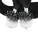 Moresoo 16 Inch Real Jet Black Human Hair Micro Ring Hair Remy Human Hair Extensions Color #1 Micro Link Hair Extensions 50 Grams 50 Strands Remy 100% Human Hair