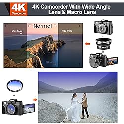 4K Digital Vlogging Camera for YouTube Autofocus