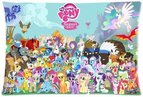 Cartoon My Little Pony Twilight Sparkle Unicorn Custom Standard Pillowcase DIY Pillowslips Roomy in Size 20*26