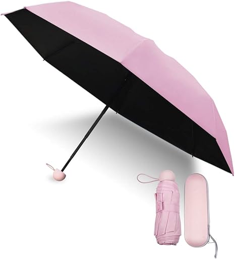 Amazon Co Jp 折りたたみ傘 軽量 260g 簡単な手動開閉 プレゼント 折り畳み傘 メンズ レディース キッズ 子供用 超撥水 耐強風 台風対応 梅雨対策 晴雨兼用 完全遮光 Uvカット 持ち運びが容易 薄ピンク ホーム キッチン
