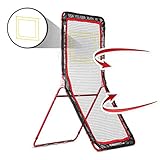Rukket 4x7ft Lacrosse Rebounder Pitchback Training Screen | Practice Catching, Throwing, and Shooting