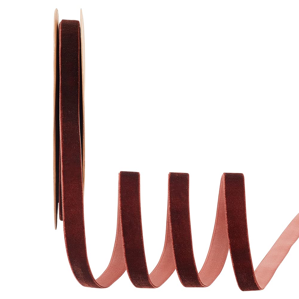 arricraft 15mm 20 Yards Christmas Velvet Ribbons, Single Face Garment Accessories Solid Color Handmade Craft Ornaments for Wedding Decoration Wrapping & Bow Making