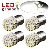 YITAMOTOR 4 X 1157 BAY15D 50SMD LED Bulbs Xenon White for Tail Stop Brake Light Turn Signal 7528 1157A