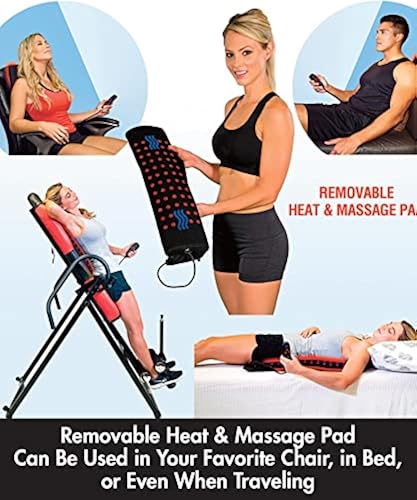 Health Gear - ITM 6400 - Deluxe Heat and Vibration Massage Inversion Table,  Black, Red in Kenya | Whizz Inversion Equipment