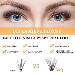 Lash Clusters 50D-0.07D-15mm B&Q LASH Individual