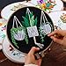 Embroidery Kits with Colorful Flower and Plant Designs; Embroidery Starter Sets with Patterns - Perfect Embroidery Beginner Kit with Hoop, Threads, Tools and Stamped Cloth