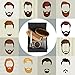 Beard Brush Kit, Rquite Beard Grooming Set- Anti-static Boar Bristle Brush, Beard Comb, Stainless Steel Scissor & Beard shaping Tool, Natural Beard Wax, Carry Bag and Gift Box- Ideal Beard Kit for Men
