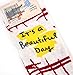 Blue Q Novelty Crew Socks: It's a Beautiful Day. Don't Fuck It Up,Women's shoe size 5-10, Pink, One Size