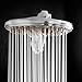 HealthyLifeStyle! Shower Head | Rainfall High Pressure 9.5” with Adjustable Extension Arm | 109 Self-Clean Jets | Chrome, White and Brushed Nickel (Chrome)