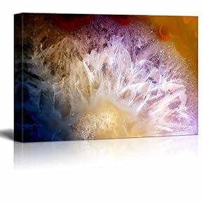 Canvas Wall Art - Abstract Agate Slice Pattern - Giclee Print Gallery Wrap Modern Home Art Ready to Hang - 12" x 18"