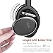 233621 H501 Active Noise Cancelling Over-Ear Headphones with Inline Microphone and Carrying Case, 50 Hour Battery Time (Wired/Space Grey)