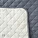 Deluxe Reversible Quilted Furniture Protector. Two Fresh Looks in One. By Home Fashion Designs Brand. (Recliner - Charcoal / Beige), 79