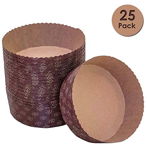 Round Paper Baking Cake Pan, Disposable Baking Mold 25ct, All Natural
