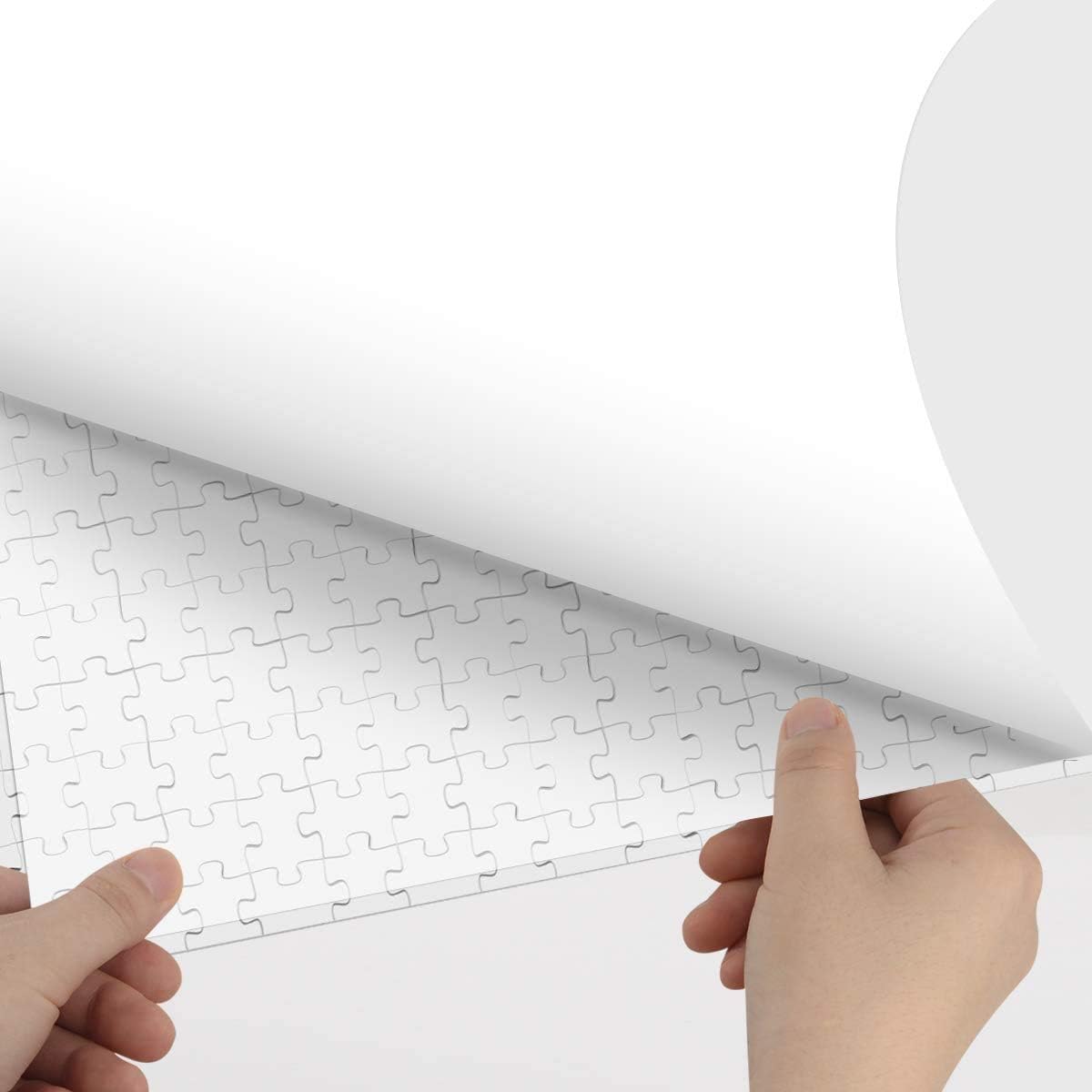 12 Sheets Puzzle Saver Peel and Glue Sheet - Clear Adhesive Backing for Jigsaw Puzzles - Self-Adhesive Backing - Image 3
