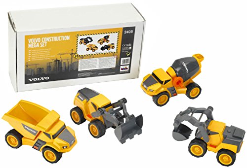 Theo Klein 2405 Volvo Power Construction Site Mega Set I 4 Construction Vehicles I Tipper, Wheel Loader, Backhoe and… – Bild 4