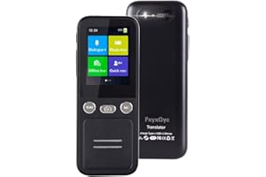 FXYXGYC Language Translator Portable Instant Translator Device Support WiFi/Hotspot/Offline Two- Way Real-Time Online 137 Languages with 2.4Inch Touch Screen Recording Smart Translator (T16)