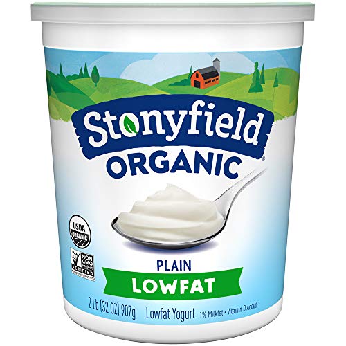 Stonyfield Farm Yogurt, Plain, Low Fat, 32 oz