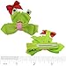 LCLHB 12 Pack Mini Animal Assorted Ribbon Hair Bow for Little Girls Toddler Kids
