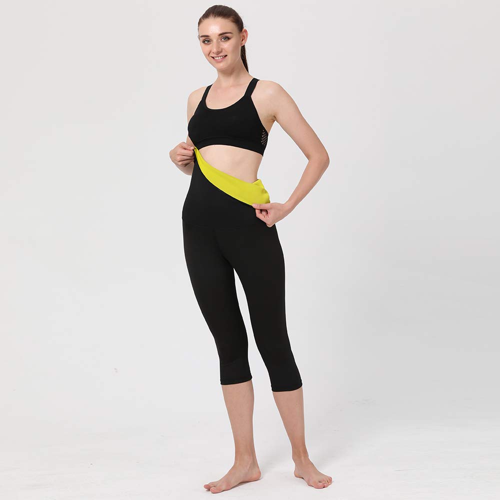 Gowhods Efficient Burning Waist Fat - Increasing Perspiration, Slim Waist Faster, Reducing Cellulite, Comfortable Sweat Weight Loss Suit for Lifting, Yoga, Cross Fit Workouts - XL