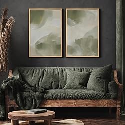 MUDECOR Framed Canvas Print Wall Art Set Olive