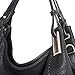JOYSON Women Handbags PU Leather Shoulder Bags Top-Handle Satchel Tote Bags Purse Black
