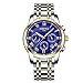 NIBOSI Men Watches Analog Quartz Stainless Steel Watches for Men Waterproof Business Classic Desiger Wrist Watch Day&Date (Rose Blue)