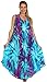 Sakkas 00831 Starlight Caftan Tank Dress/Cover Up - Turquoise/Purple - One Size
