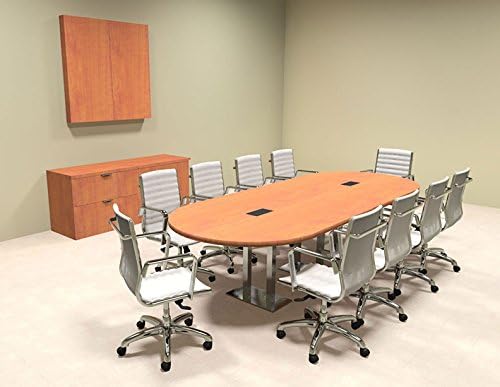 Modern Racetrack Steel Leg 10' Feet Conference Table, #OF-CON-CM5
