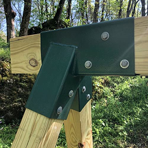 ECOTRIC Heavy Duty Steel AFrame Swing Set Mounting Bracket Green w