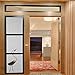 Qualsen Window Privacy Film Frosted Glass Window Film Sparkling Frosted, Static Cling Privacy Films for Bathroom, Home, Office, Kitchen and Living Room (23.6 x 78.7 inch/60 x 200 cm)