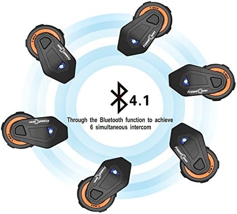 FreedConn T-MAX Motorcycle Helmet Bluetooth Intercom Headset Communication Systems Kit - Image 5