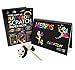 Two Cool Art Activity Books，Mega Value 20 Sheet Rainbow Scratch Paper- Makes Art Fun!