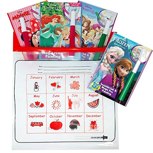 Lee Publications Frozen 2 No Mess Activity 3 Pack for Girls: Sticker Puzzler Pack, Invisible Ink Coloring Book, and Magnetic Paperdoll Dress Up Set - Thumbnail 5