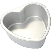Gvhntk Heart Shaped Cake Pan 8 Inch Aluminum Cake Pans Heart Cake Tin Baking Cake Mold for Valentine's Weddings Birthday Party