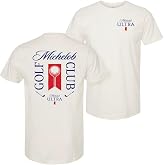 Brew City Beer Gear Michelob Golf Club Beige Colorway Front and Back Print T-Shirt