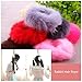 LOVEF 6 Pcs Fuzzy Furry Artificial Rabbit Fur Faux Fur Hair Band Rope Hair Holder Wristband Hair Ring Hair Tie Ponytail Holder Hair Accessories
