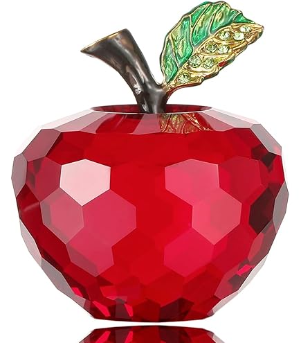 Amazon.com: DOJOZ Crystal Apple Paperweight Craft Decoration Table