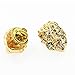 JOJO & LIN Gift for Men 18K Real Gold Plated Lion Head Casual Business Suit Shirt Collar Pin Brooch Tips Men Jewelry
